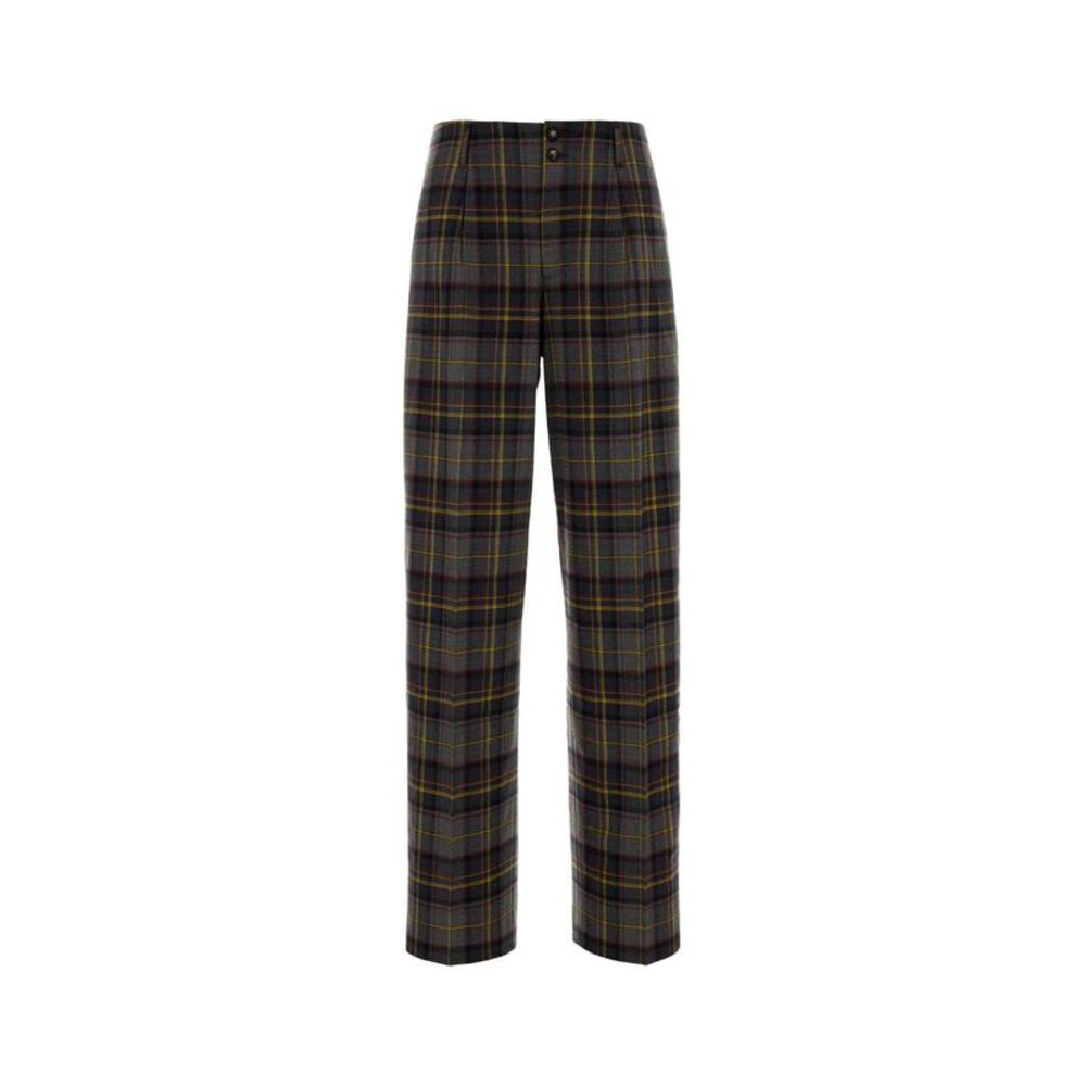 Etro Women Embroidered Stretch Wool Pant